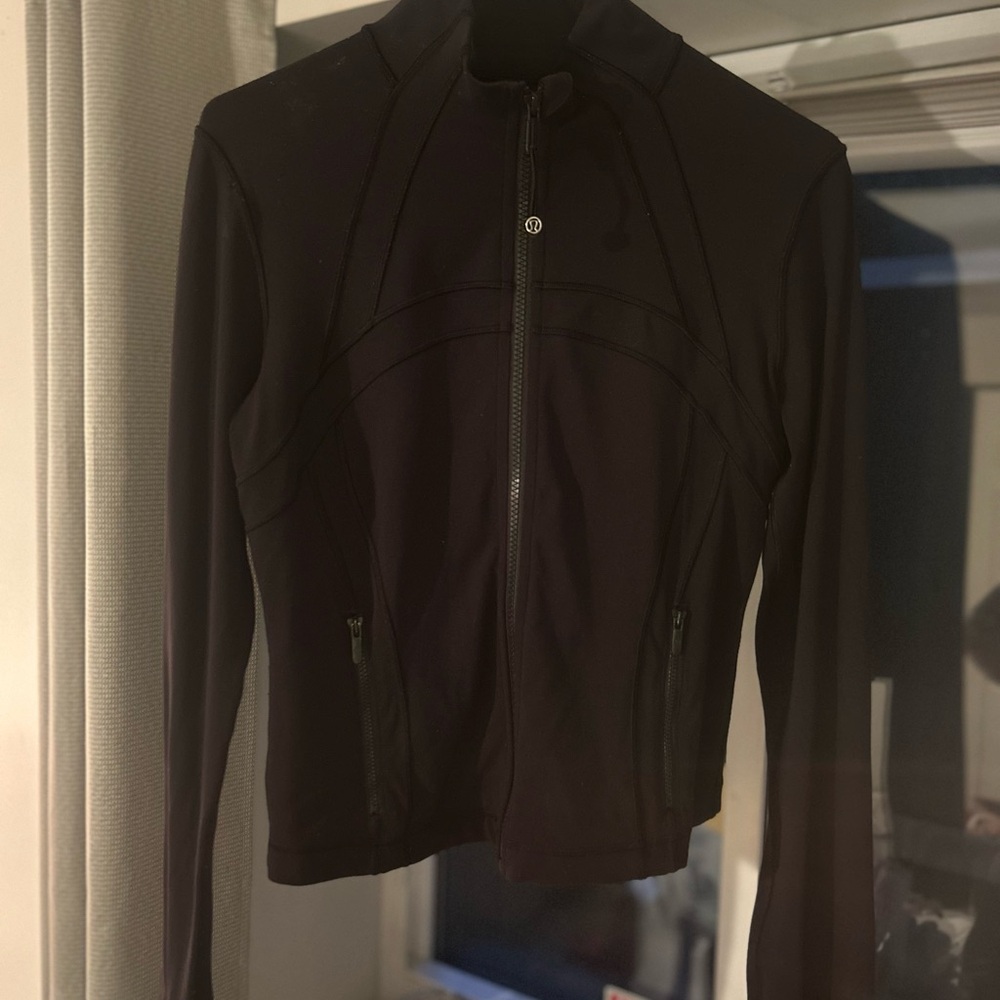 lululemon athletica black crop define jacket